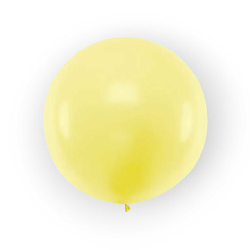 Picture of LATEX BALLOONS PASTEL YELLOW 24 INCH